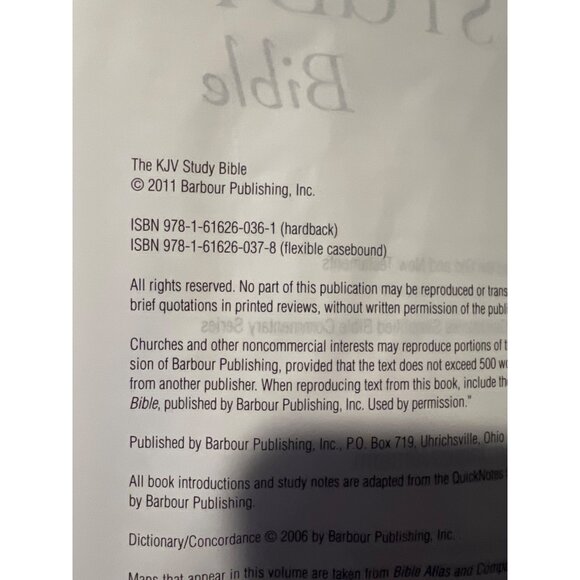 The KJV Study Bible By Barbour Name Embossed - Picture 8 of 8